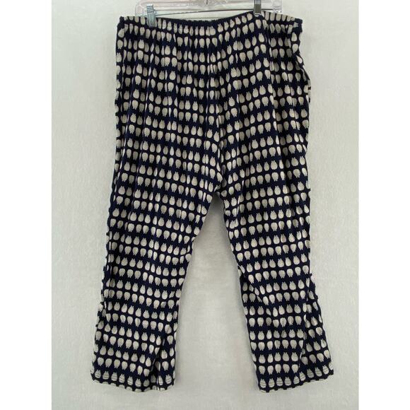 Talbots Womens Penguin Print Blue Pajama Lounge Pants Sz 2X - Picture 7 of 7